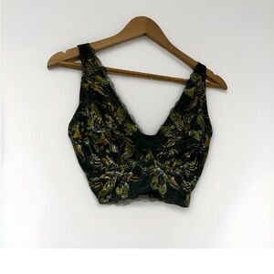 Cosabella Paradiso Green Floral Bralette Made In Italy Women’s Small